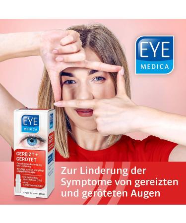 Eyemedica Razed + Reduced Eye Drops - Soothe Reddened Irritated & Dry Eyes | Ideal for Contact Lens Wearers | 10 ml - Buy Online on GoSupps.com
