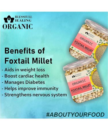 Blessfull Healing Organice Foxtail Millet 2 lb (907 Gram) - Buy Online on GoSupps.com