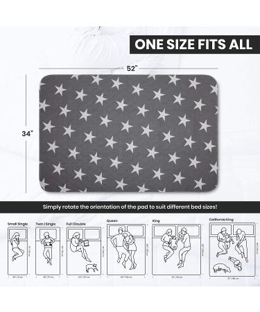 Large Reusable Incontinence Bed Pad 52 x 34 - Waterproof Mattress Protector for Seniors, Kids, Hospitals & Pets - Buy Online on GoSupps.com