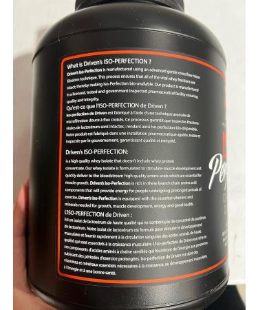 Driven Iso-Perfection Isolate protein Stevia sweetened Chocolate 5lb - Buy Online on GoSupps.com