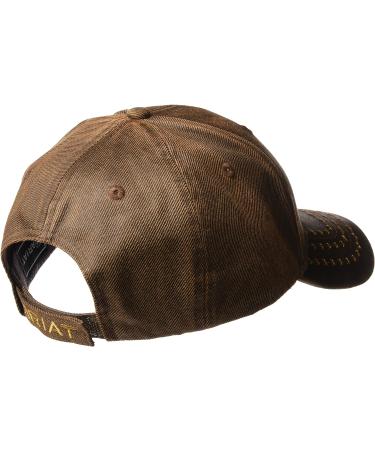 Ariat Men's Full Oil Brown Corner Logo Cap - One Size | Official Site - Buy Online on GoSupps.com
