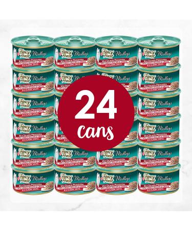 Purina Fancy Feast Medleys Salmon Primavera Wet Cat Food - 24 Pack, 3 oz Cans - Buy Online on GoSupps.com