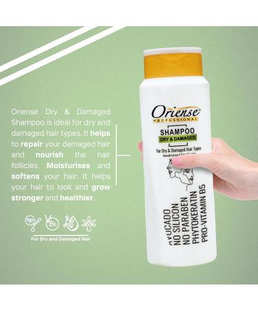 Professional Shampoo for Dry & Damaged Hair with Avocado Extract | Silicone & Paraben Free 20.2 fl. oz - Enriched Repair & Protection - Buy Online on GoSupps.com