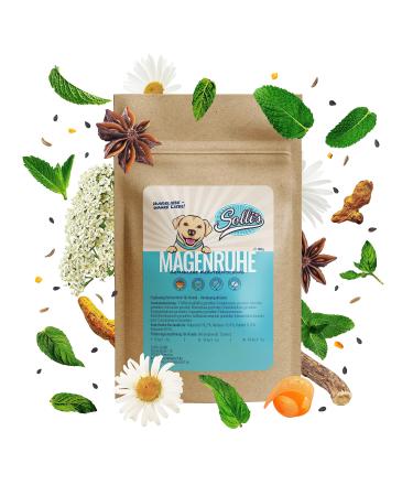 Sollis digestive herbs for dogs |Natural digestive aid herbal powder for dogs |100% nature |Supports gastrointestinal health & alleviation of digestive problems |100g gastric rest 100g