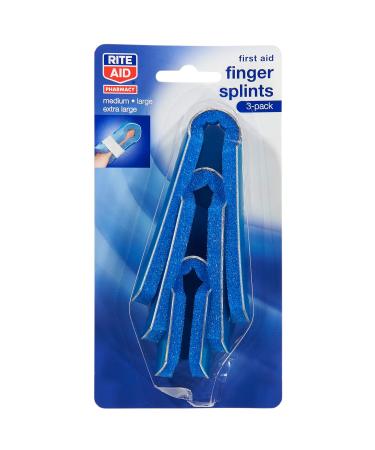 Rite Aid Finger Splints Medium/Large/XL - 3 ct
