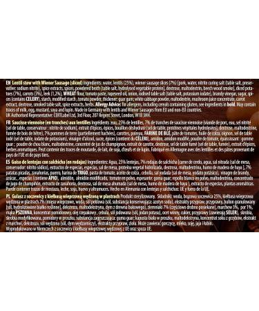 DREISTERN Lentil stew with Viennese sausage (sliced) | ready meal | delicious stew in a tin - Buy Online on GoSupps.com