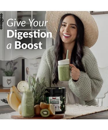 Force Factor Smarter Greens Superfoods + Digestion Powder - 2B Probiotics, Enzymes, Antioxidants, Detox Cleanse - 30 Servings - Buy Online on GoSupps.com
