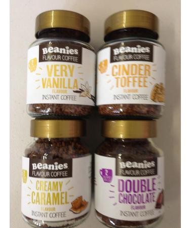 Beanies Special Lot de 4 pots de 50 g (tr s vanille caramel cr meux double chocolat)