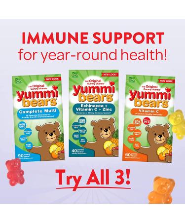 Yummi Bears Kids Multivitamin Gummies 90ct - Complete Multi Supplement - Buy Online on GoSupps.com