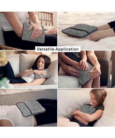 Hotties Micro Hottie - Microwave Hot Water Bottle - Lambswool Fleece - Grey - Buy Online on GoSupps.com