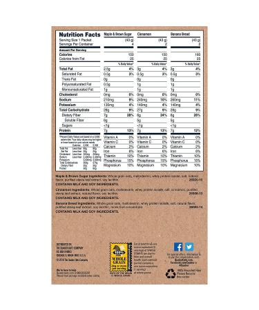Quaker Instant Oatmeal Fiber & Protein Variety Pack - 32 Individual Packets - Buy Online on GoSupps.com