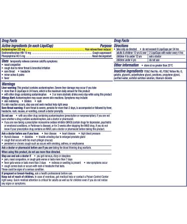 Vicks DayQuil LiquiCaps 48 Count - Cold & Flu Relief for Sore Throat, Fever, and Congestion - Non-Drowsy Formula - Pack of 1 - Buy Online on GoSupps.com