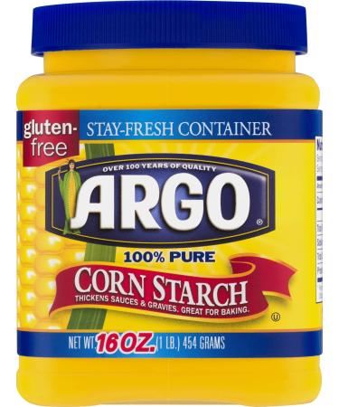 Argo 100% Pure Corn Starch, 16 Oz, Pack of 2 (Premium pack)