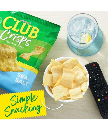 Kellogg's Club Cracker Crisps 7.1oz Sea Salt - Baked Party Snack Crackers (1 Bag) - Buy Online on GoSupps.com