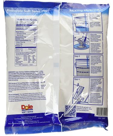 Dole Soft Serve Mix Pineapple 4.40 lbs - 1 Pack - Buy Online on GoSupps.com
