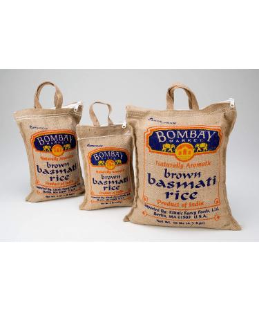 Premium Bombay Market Basmati Brown Rice - 4lb Bag - Buy Online on GoSupps.com