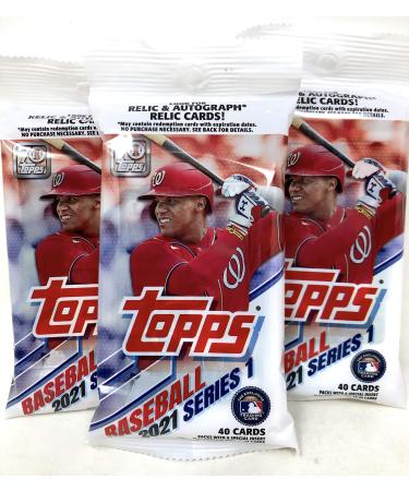 Topps 2021 Series 1 Baseball Fat Pack (3 Packs)