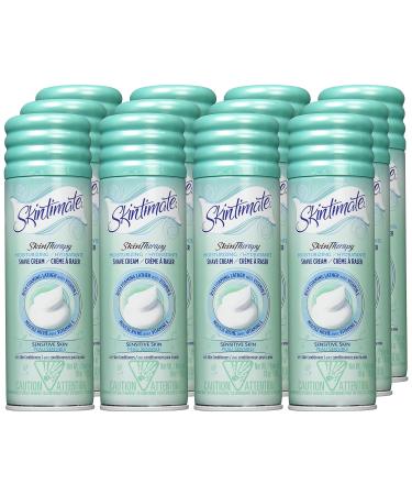 Skintimate Skin Therapy Moisturizing Shave Cream for Women Sensitive Skin with Vitamin E - 10oz (6 Pack) - Buy Online on GoSupps.com