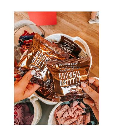 Brownie Brittle Low Calorie Treats - Healthy Chocolate Dessert with Cookie Crunch - Original Chocolate Chip Flavor - 1oz (Pack of 20) - Buy Online on GoSupps.com