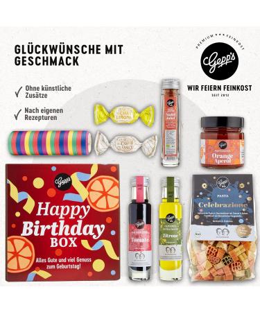 Gepp s Delicatessen Happy Birthday Gift Basket | Premium Italian Pasta Chocolates & More | Perfect Gift Idea for Him & Her - Buy Online on GoSupps.com
