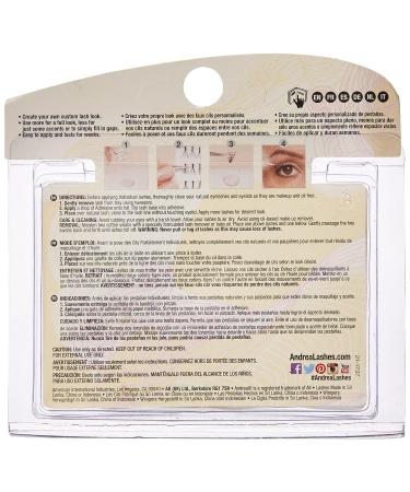 Andrea Individual Knotted Flares Medium Black Lashes - Long Lasting and Natural Look - Buy Online on GoSupps.com