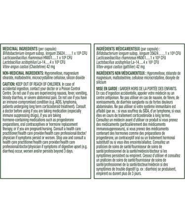 Align Probiotic Women's Dual Action Multi-Strain Probiotic with Chaste Tree Soothes Occasional Abdominal Discomfort Gas Bloating 28 Capsules - Buy Online on GoSupps.com