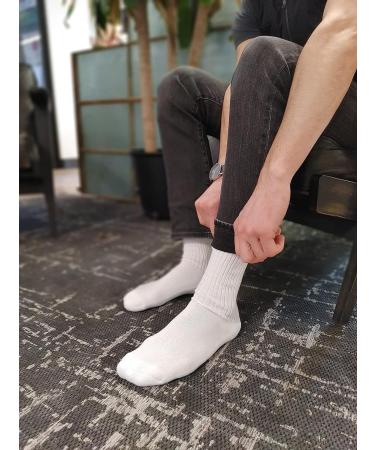 JB Field's 98% Cotton Non-Binding Cushion Sole Socks (X-Large, 2 Pair, White) - Buy Online on GoSupps.com