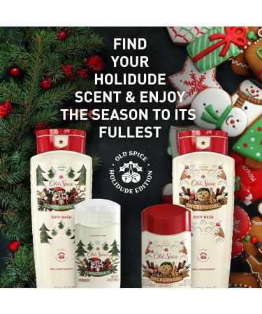 Old Spice Aluminum Free Deodorant for Men Holidudes Limited Edition 24/7 Holiday Freshness Odor Protection Stocking Stuffer Lumbersnack with Fresh Pine Scent 3.0 oz (Pack of 3) - Buy Online on GoSupps.com