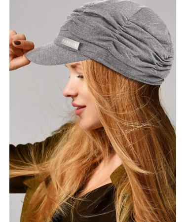 SATINIOR Women Newsboy Cabbie Cap Beret Hats Set - Black & Grey | Stylish Painter Visor Baseball Cap for Women - Buy Online on GoSupps.com