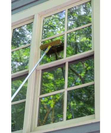 DocaPole Window Squeegee and Scrubber Combo Attachment with 3 Blades - Fits Any DocaPole - Single Pivot - Buy Online on GoSupps.com