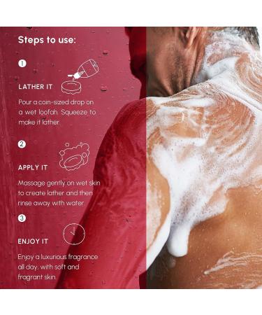 July Reds Affair Body Wash 300ml - British Rose & Vitamin E | Exfoliating Shower Gel for Men & Women | Long Lasting Moisturizer & Fragrance - Buy Online on GoSupps.com