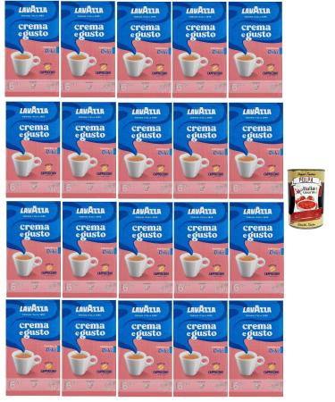 Lavazza Crema e Gusto Dolce Caf Moulu delicato m lang avec un m lange arabe et robuste Intensit 6/10 20x 250g + Italian gourmet polpa 400g