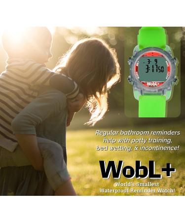 WobL Waterproof Vibrating 9 Alarms Countdown Timer Wristwatch (Green) - Compact & Reliable Reminder for Sports, Medicine, and Potty Training - Buy Online on GoSupps.com