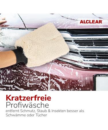 Alclear Microfiber Car Washing Glove - Premium Scratch-Free & Gentle | High-Quality Soft Microfiber for Professional Car Care - Buy Online on GoSupps.com