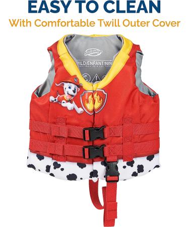 SwimWays Paw Patrol Swim Trainer Life Jacket | US Coast Guard Approved Kids Vest | 33-55 lbs | Marshall - Buy Online on GoSupps.com