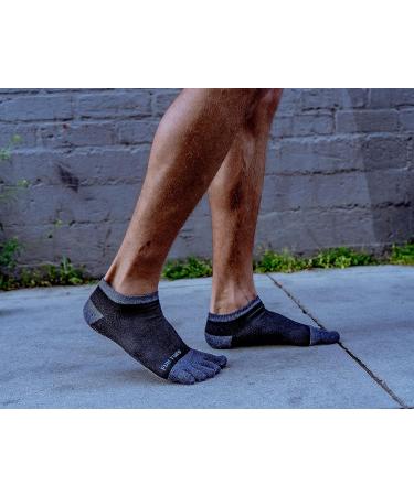FUN TOES Men's Toe Socks 6-Pack - Lightweight & Breathable - Size 6-12 Black - Buy Online on GoSupps.com