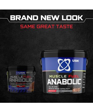 USN Muscle Fuel Anabolic Chocolate Protein Powder Shake 4kg - Muscle Gain Formula - Buy Online on GoSupps.com