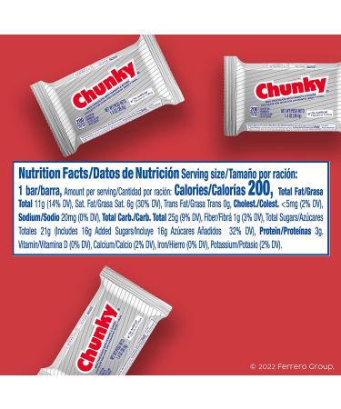 Chunky Milk Chocolate Candy Bars with Peanuts and Raisins - 24 Pack 1.4oz Individually Wrapped Bars, Ideal for Halloween Treats - Buy Online on GoSupps.com