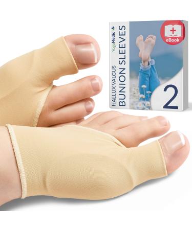 YOGAMEDIC Hallux Valgus Socks - Big Toe & Toe Relief Forefoot Pad - Hammer Toe Correction and Protection 1 Pair for Shoes Sandals - Women & Men Size S/M - Buy Online on GoSupps.com