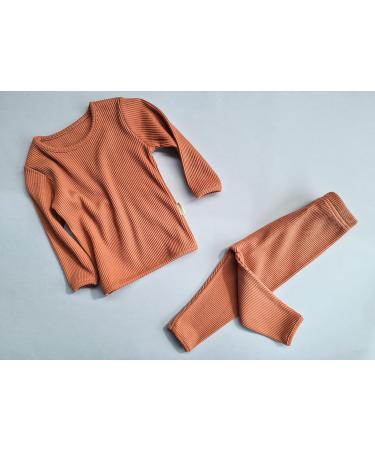DreamBuy Ribbed Pyjama/Tracksuit/Loungewear in 20 Colors - Unisex Boys and Girls Pyjamas for Kids 6-7 Years - Leather Pink - Buy Online on GoSupps.com