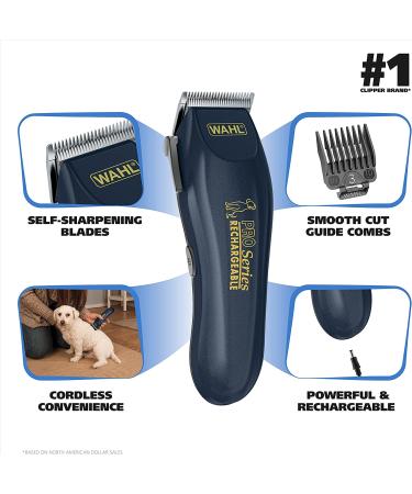 Wahl Lithium Ion Deluxe Pro Series Pet Clipper Grooming Kit 9591-2100 - Low Noise, Heavy Duty Motor for Cordless Trimming/Shaving Dogs - Buy Online on GoSupps.com