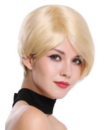 WIG ME UP RGH-5334-HH-613 | Platinum Blonde Human Hair Wig | Short Straight Voluminous Ladies Wig - Buy Online on GoSupps.com
