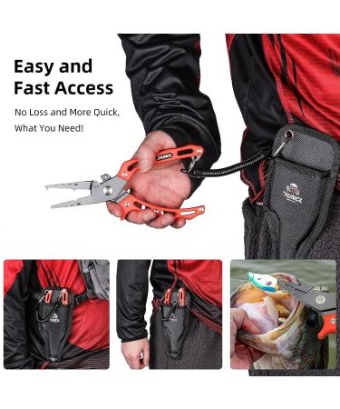 RUNCL Fishing Plier  Fish Lip Gripper Kit  Fishing Remover Extractor  Multi-Function Fishing Tools for Saltwater  Freshwater  Ice Fishing  Premium Fishing Gifts for Men A: 8" Orange Plier Gripper Kit - Buy Online on GoSupps.com