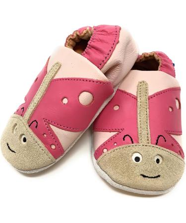 MiniFeet Premium Soft Leather Baby Shoes - Buy 4 Pairs, Get 1 Free! Toddler Shoes 0-6 Months to 4-5 Years - Butterfly Design - Buy Online on GoSupps.com