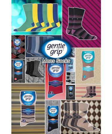 Gentle Grip 6-Pack Men's Non-Elastic Diabetic Socks (Size 7-12) - Comfort and Support - Buy Online on GoSupps.com