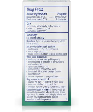 Visine-A Allergy Eye Relief Drops - Antihistamine & Redness Reliever 0.5 fl oz | Fast Shipping Worldwide - Buy Online on GoSupps.com