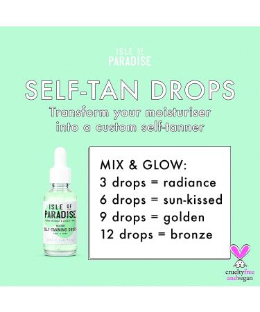 Isle of Paradise Self Tanning Drops - Color Correcting Vegan Tan for Gradual Glow - 1.01 Fl Oz - Buy Online on GoSupps.com