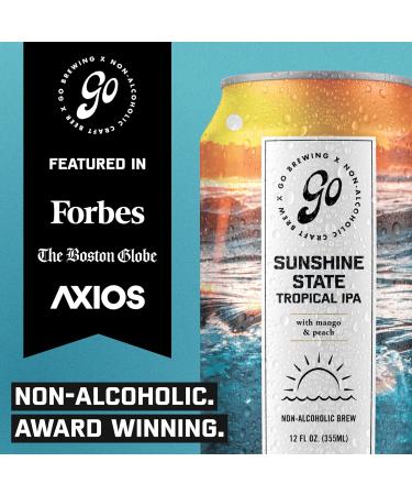 Go Brewing 12 Mixed Pack - Non-Alcoholic Craft Brew | Assorted Low-Calorie Flavors & Classic Ingredients | 12 Fl Oz Cans - Buy Online on GoSupps.com