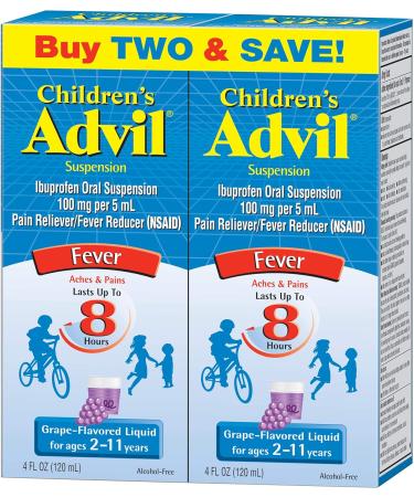 Children's Advil Suspension: Fast-Acting Pain Relief for Kids - Buy Online on GoSupps.com