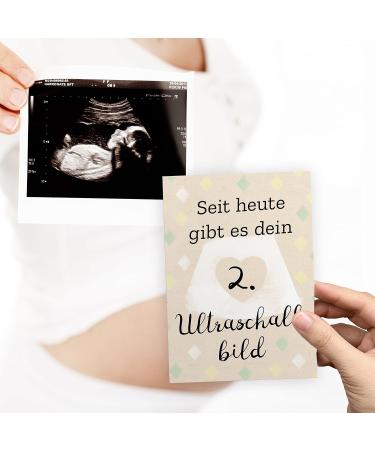 30+1 Milestone Pregnancy Photo & Memory Cards - Gift Boxed with Diary & Congrats Card | Perfect Pregnancy Gifts in DIN A6 Format - Buy Online on GoSupps.com
